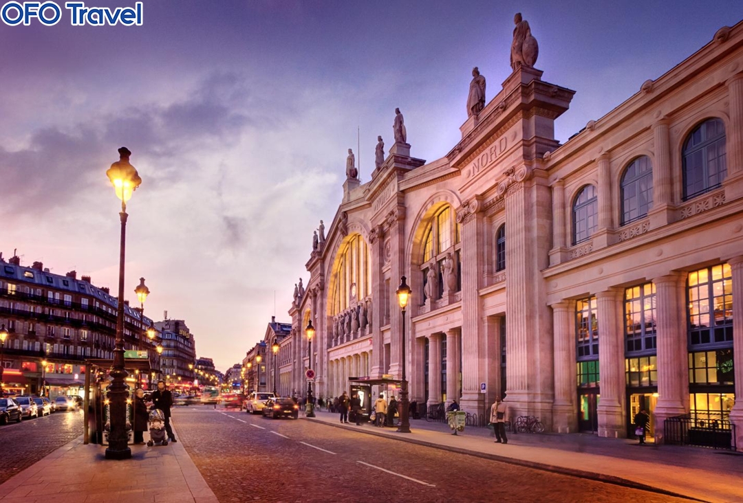 Nhà ga Gare du Nord Du Lich Chau Au OFO Travel